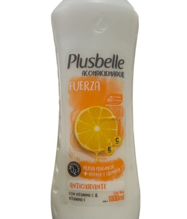 acondicionador plusbelle fuerza-600x600-600x700 PLUSBELLE ACOND. FUERZA ANTIOXIDANTE X 1 LTS - Imagen 1