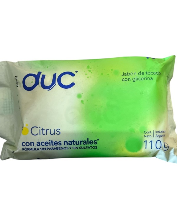 jabon duc citrus -600x700 JABON DE GLICERINA DUC X 110 GRS CITRUS - Imagen 1