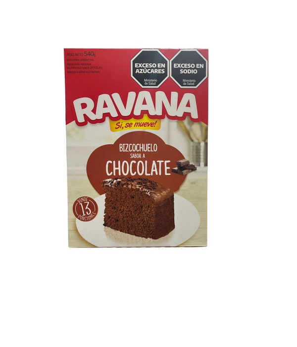 ravana bizcochuelo de chocolate -600x700 RAVANA BIZCOCHUELO CHOCOLATE X 540 GRS - Imagen 1