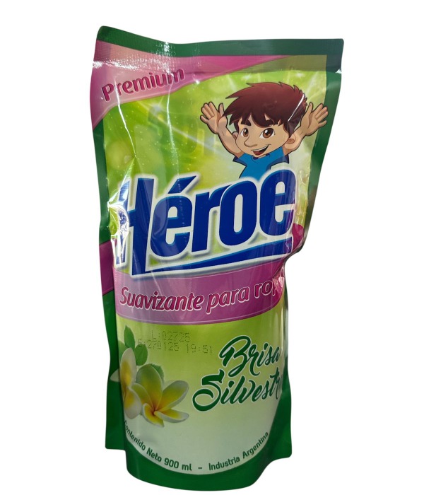 suavizante para ropa heroe pino silvestre-600x700 HEROE SUAVIZANTE BRISA SILVESTRE X 900 CC - Imagen 1